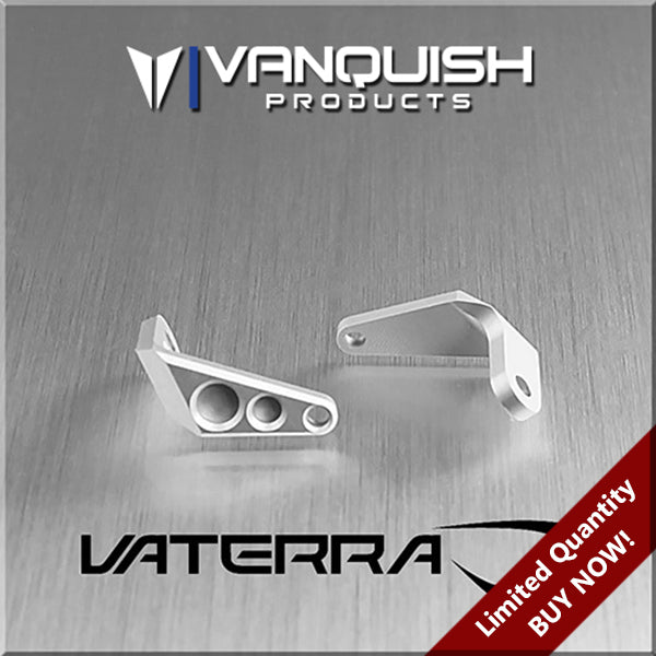 Vaterra Twin Hammer Front Bumper LED Mount Clear Anodized – image 1