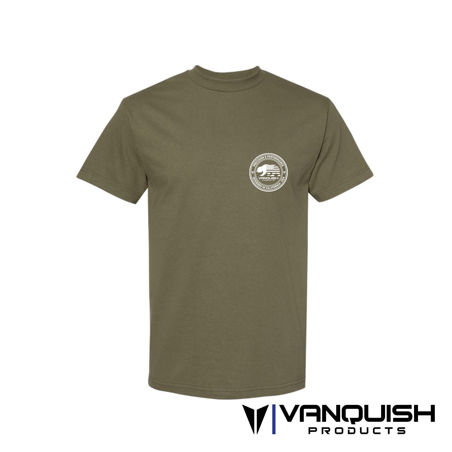 Vanquish Products Badge - T-shirt - Olive Green