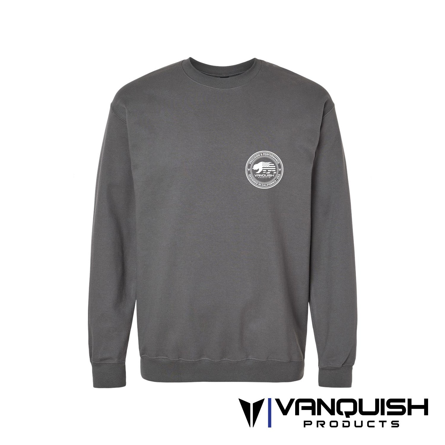 Vanquish Products Badge - Crewneck Sweatshirt - Dark Grey