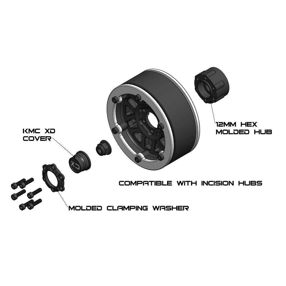 Incision 1.9 KMC KM233 Hex Molded Beadlock – image 5