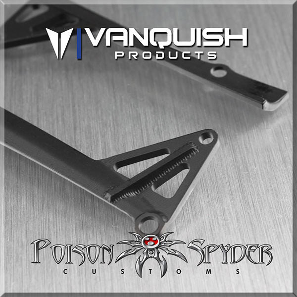 Poison Spyder JK LED Light Bar Mount Black Anodized – image 1