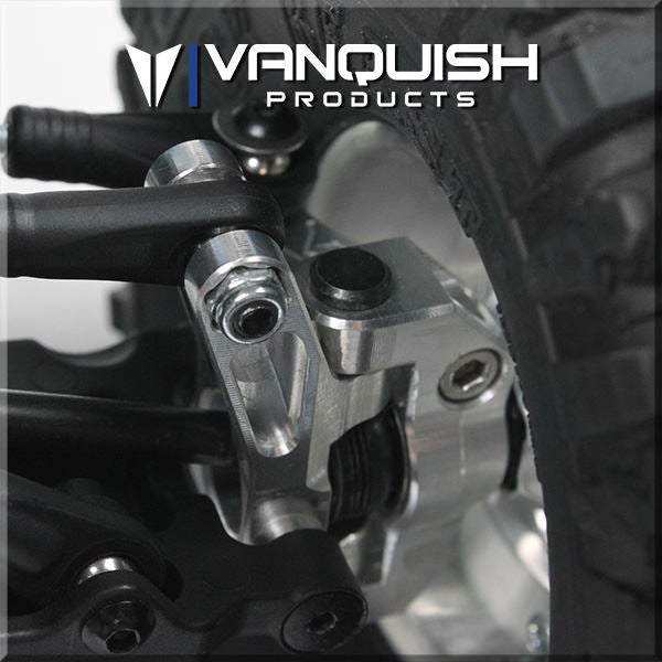 Vaterra Twin Hammers Front 15 Degree Caster Block Set Black Anodized – image 3