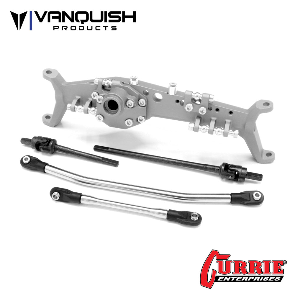 Axial Capra Currie F9 Front Axle Clear Anodized – image 2
