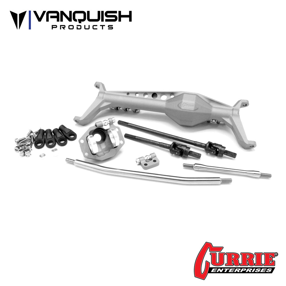 Axial Capra Currie F9 Front Axle Clear Anodized – image 1