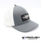 Vanquish Products Trucker Flex Fit Hat -Gray with White Mesh